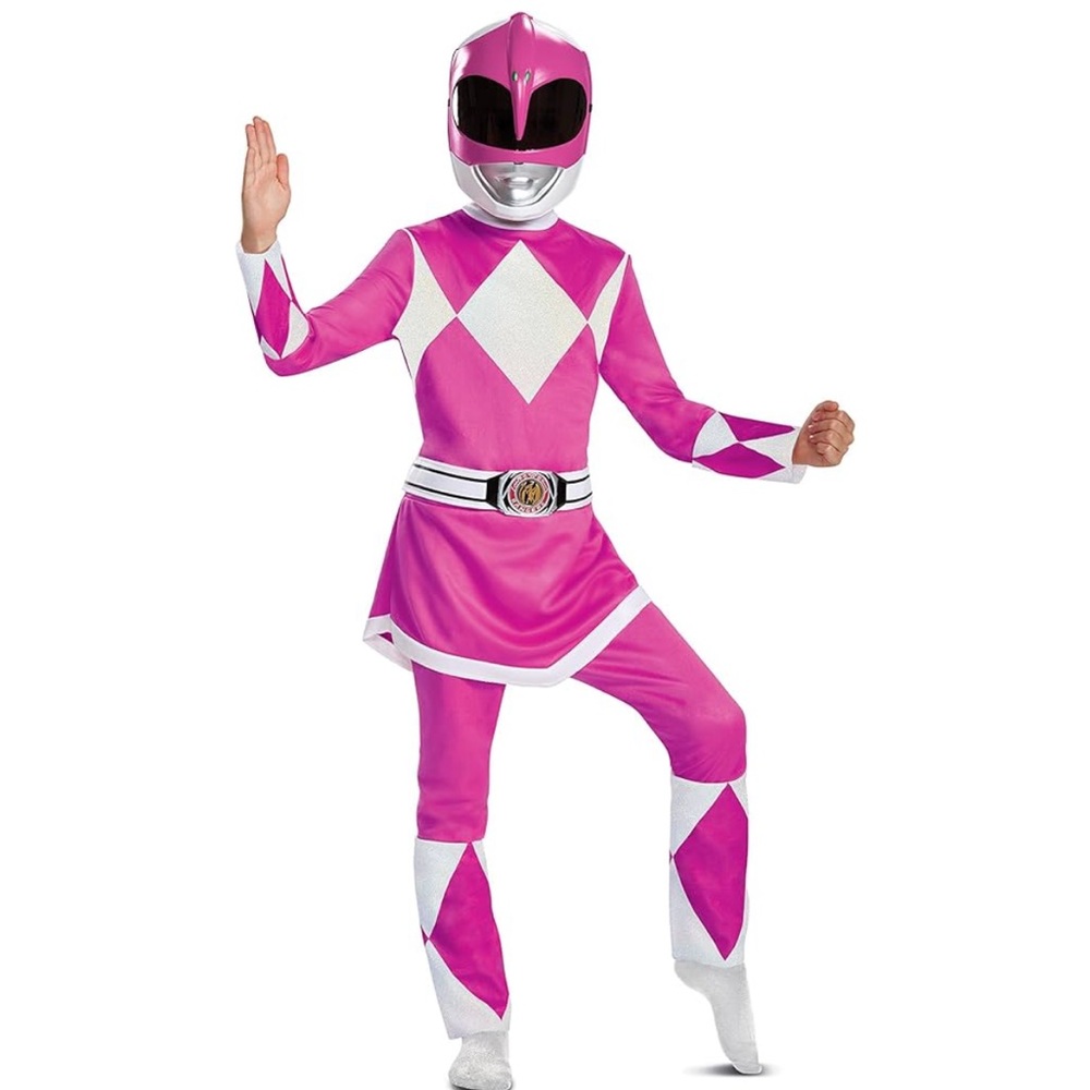 Pink girl Power Ranger costume